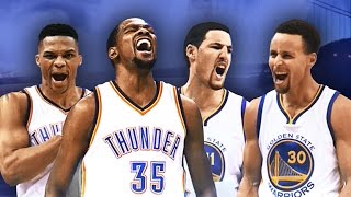 Stephen Curry - Klay Thompson - Golden State Warriors - Kevin Durant - Russell Westbrook - Oklahoma City Thunder