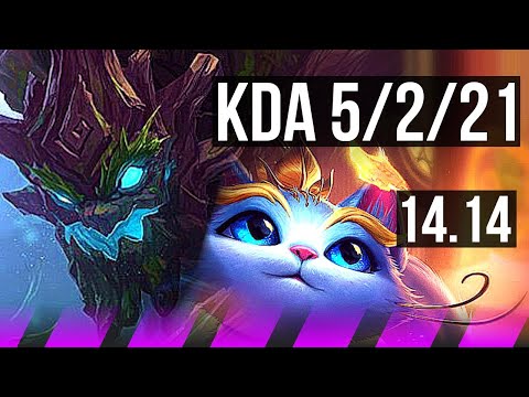 MAOKAI & Kai'Sa vs YUUMI & Ezreal (SUP) | 5/2/21, Rank 15 Maokai | TR Master | 14.14