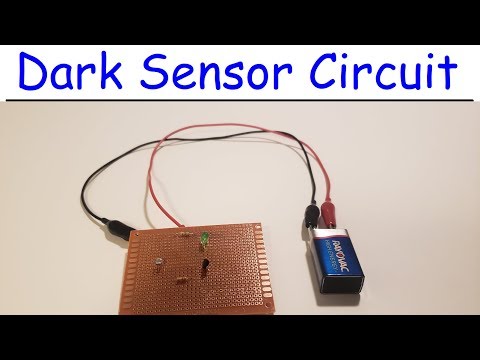DIY Night Activated LDR Sensor Circuit Using LEDs & Light Dependent Resistors