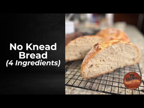 No Knead Bread Recipe (4 Ingredients)