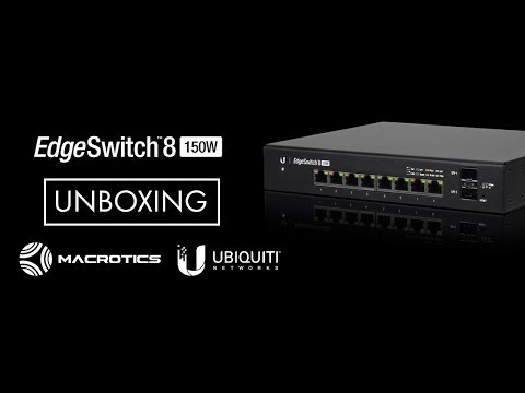 Šakotuvas UBIQUITI ES-8-150W Ubiquiti ES-8-150W 8 prievadų + 2xSFP Gigabit PoE jungiklis 24V/48V 802.3af/802.3at