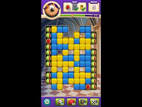 Toon Blast Level 8512 - NO BOOSTERS 🐻🐺🐱 | SKILLGAMING ✔️