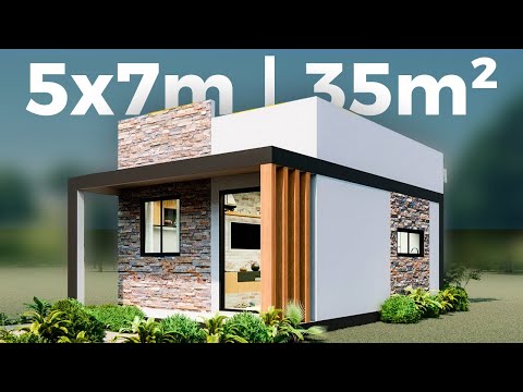 🏡 Small Modern House | House design 5x7 meters ⭐🏡