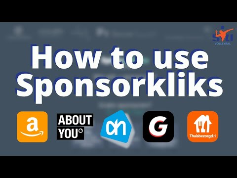 SVU Volleybal - How to use Sponsorkliks / Hoe werkt Sponsorkliks [Free Sponsorship]