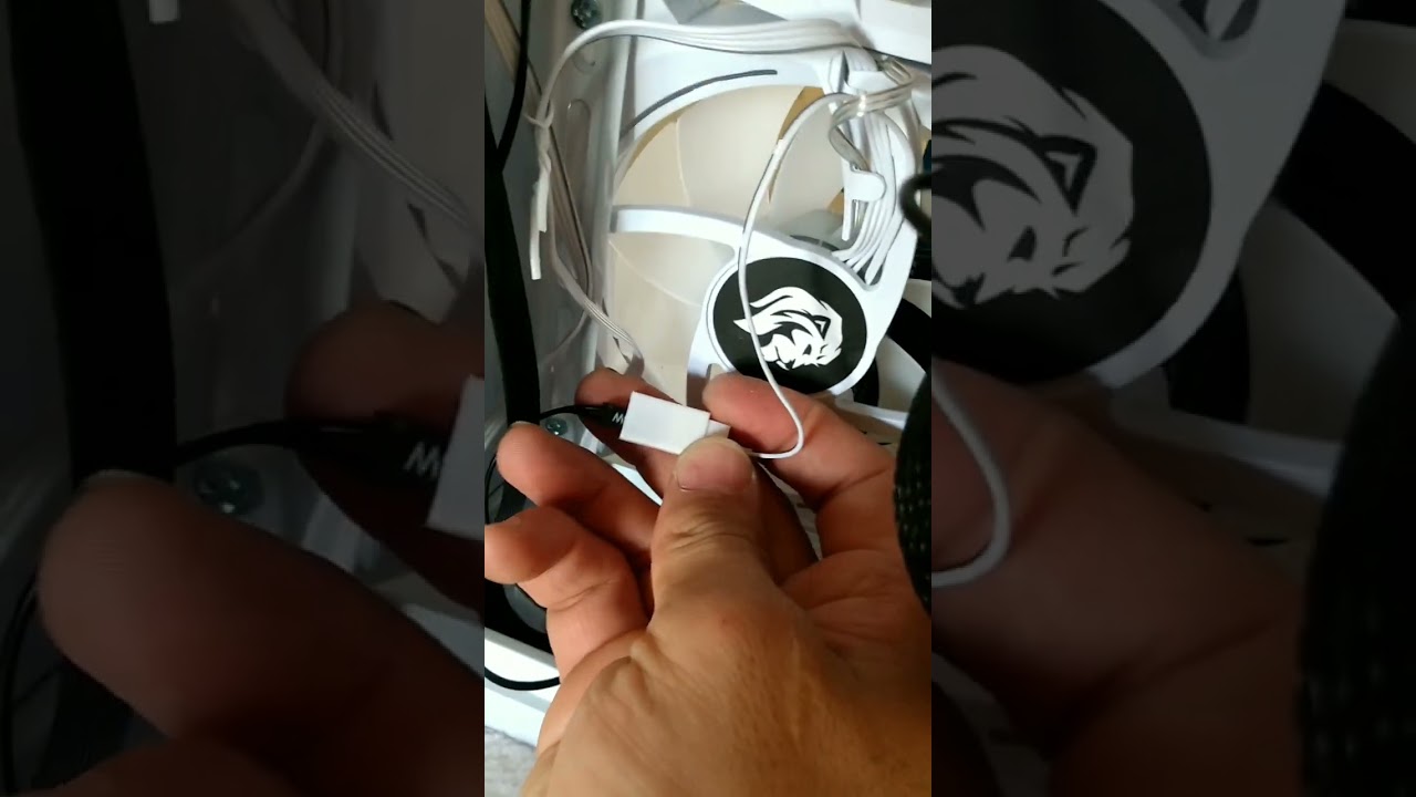 Como e onde ligar conector SW LED Fans RGB no gabinete para controlar as cores
