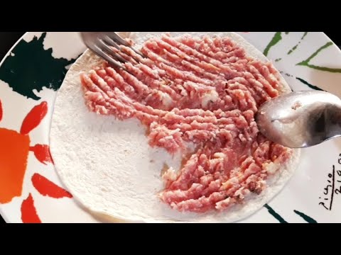 Extendí la CARNE por la TORTILLA el Resultado Fue INCREÍBLE FÁCIL y BARATA Con una salsa  deliciosa