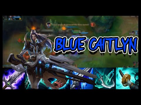 BLUE CAITLYN IS ACTUALLY GOOD? League of Legends Highlights from learning Caitlyn