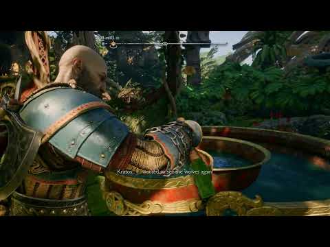 Kratos wanted to see the wolves again, so he called them. Freya sounded so annoyed though