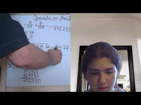 Lectia 1884 -  Clasa 4 - Maria - Operatii cu Fractii, Puteri Impartiri Multipli comuni
