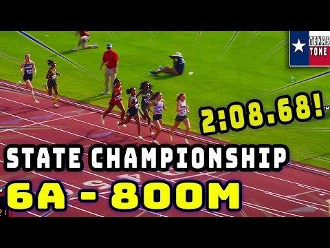 6A Girls - 800M - State Final [Lewisville F M, Prosper, Keller, N Brennan, RR Westwood, Katy, Cy Ra]