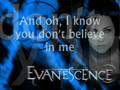 Evanescence - Weight Of The World (Lyrics) 