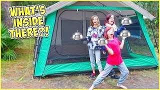 GETTING ROOM SERVICE DELIVERED TO OUR TENT!!