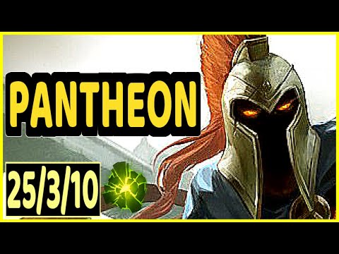 MIKYX (PANTHEON) vs LUX - 25/3/10 KDA BOTTOM SUPPORT GAMEPLAY - EUW Ranked GRANDMASTER