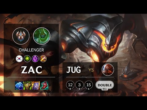 Zac Jungle vs Gragas - KR Challenger Patch 11.6