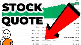 🔴 How To Read A Stock Quote ❗ Stock Market For Beginners🔴