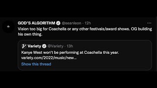 Kanye West drops Coachella | Why? What about Rolling Loud?