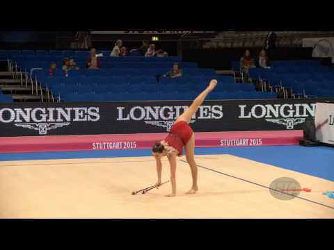 Elizabeth PETROSYAN (ARM) 2015 Rhythmic Worlds Stuttgart - Qualifications Clubs
