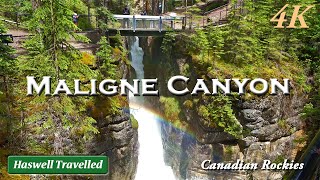 Maligne Canyon – Jasper National Park’s Deep Gorge | Alberta, Canada 4K