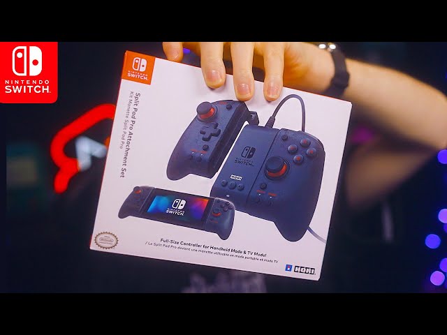 Vídeo relacionado con Hori Nintendo Switch Split Pad Compact (Midnight Blue) - Ergonomic Controller for Handheld Mode - Officially Licensed by Nintendo