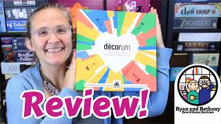 Ryan and Bethany board game reviews - Décorum video thumbnail