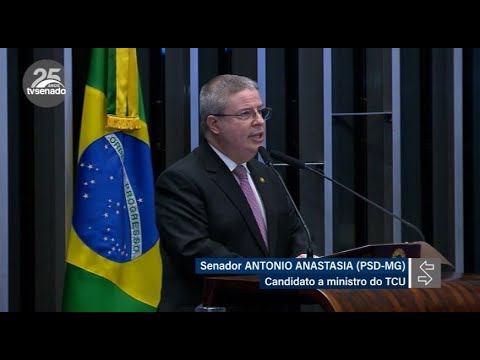 Senado aprova Anastasia para cargo de ministro do Tribunal de Contas da União