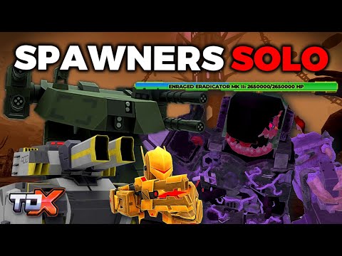 SOLO HLWN Chapter w/ SPAWNERS ONLY! (& Supports!) | Roblox TDX