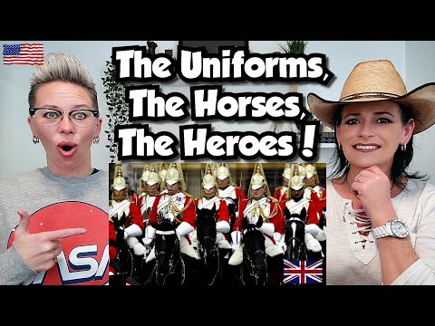 American Couple Reacts: British Household Cavalry! FIRST TIME REACTION! UNIFORMS, HORSES AND MORE!!