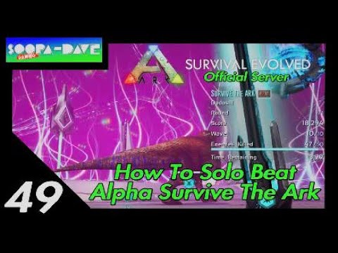 How To Beat Alpha Survive The Ark Solo Official Server Ark Survival Evolved