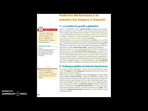 GUELFI e GHIBELLINI. FEDERICO BARBAROSSA