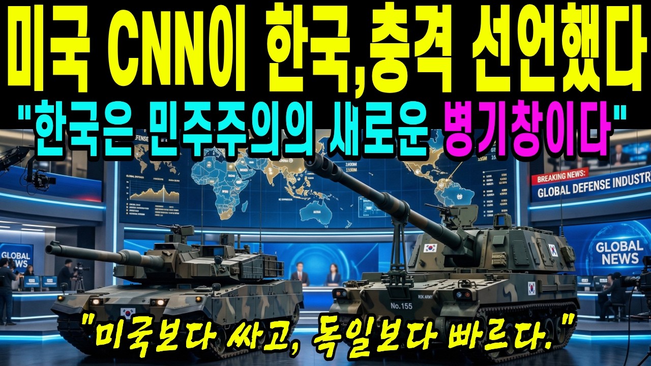 [해외감동사연] 미국 CNN 충격 발표…"한국은 민주주의의 새로운 병기창이다", 3년 만에 세계가 줄 선 한국 방산의 퀀텀점프