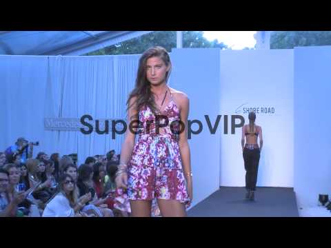 Models walk the runway during 6 Shore Road - Mercedes-Ben...