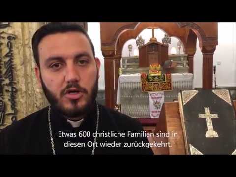 Pater Daniel Behnam zur Situation im zerstörten Dorf Bashiqa im Irak