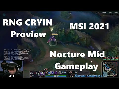 MSI 2021 Proview RNG Cryin POV Nocture Gameplay Mid RNG vs PGG