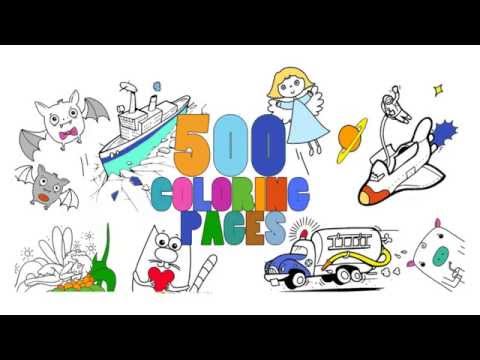 500 Coloring Pages Video