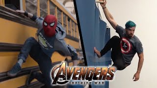 Stunts from Avengers Infinity War In Real Life (Marvel, Parkour)