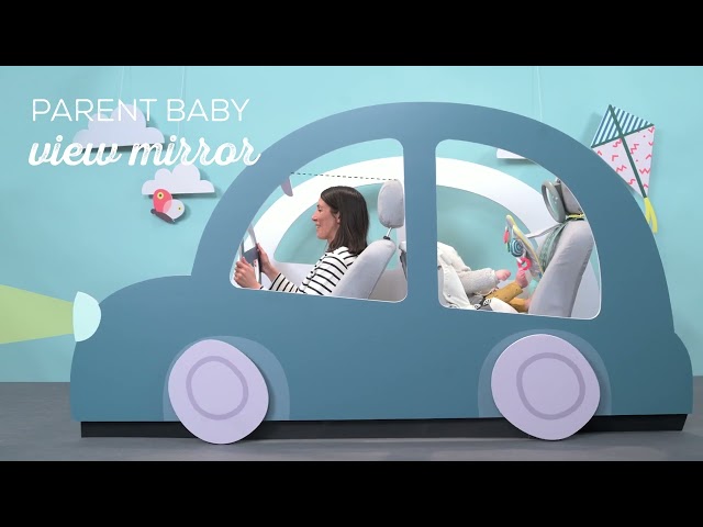 Hrací pultík se zavěšenými textilními hračkami ze života na zahradě zabaví během jízdy.