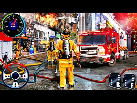 911 Emergency Fire Truck Rescue 🚒 Real Firefighter Simulator 3D | Android Gameplay