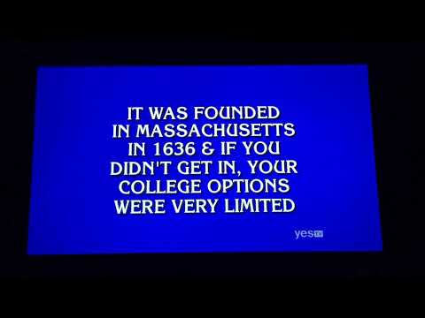 FUNNY Moment on Jeopardy Teen Tournament FINALS Day 1 (6/27/19) - What is “Hah-vahd” (Harvard)