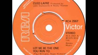 Cleo Laine -- "Let Me Be The One You Run To" (UK RCA) 1975