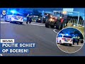 Hier schiet politie gericht bij boerenprotest Heerenveen
