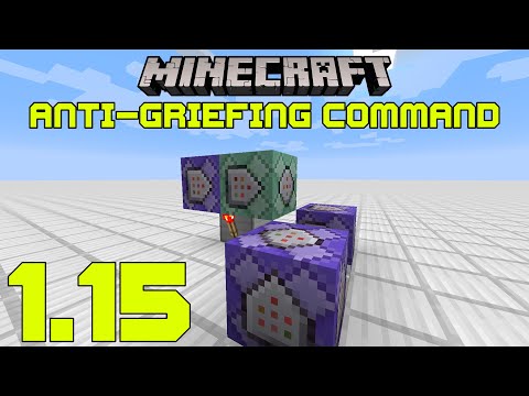 Spawn Protection / Anti-Griefing System | Minecraft Tutorial 1.15 Command
