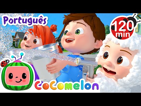 Capa de É Hora De Lavar o Carro! | 2 HORAS DE COCOMELON BRASIL! | Músicas Infantis em Português