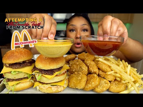 MAKING MY MCDONALDS ORDER FROM SCRATCH | ACTUAL RECIPE + MUKBANG