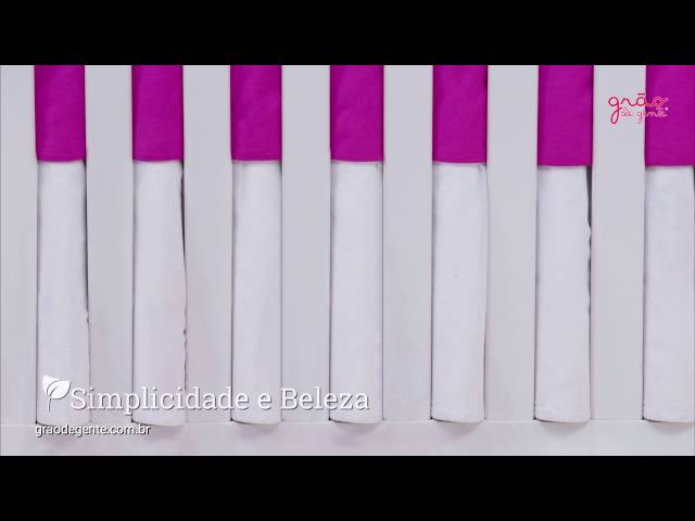 Saia para Berço Casinha dos Pássaros Pink | Ref: 61817