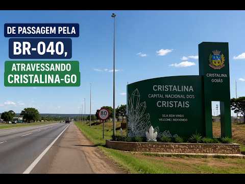 De passagem pela BR-040, atravessando Cristalina-GO