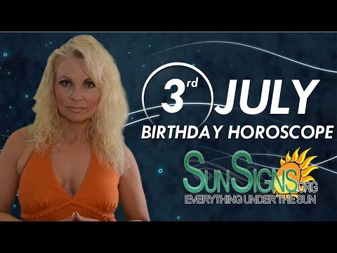 July 3rd Zodiac Horoscope Birthday Personality - Cancer - Part 1