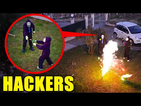 DRONE RIPRENDE HACKERS CHE ESPLODONO FUOCHI DI CAPODANNO!