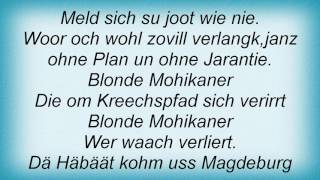 Bap - Blonde Mohikaner Lyrics
