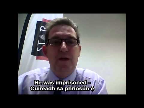 How do you say imprisoned in Irish?