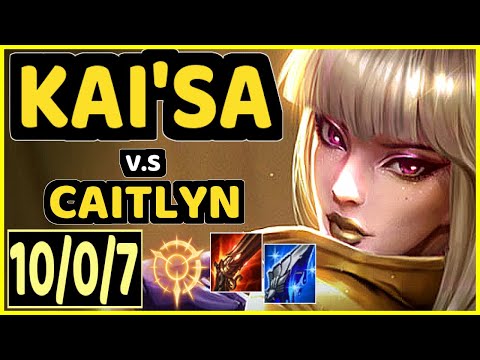 STIXXAY (KAI'SA) vs CAITLYN - 10/0/7 KDA BOTTOM ADC CHALLENGER GAMEPLAY - NA